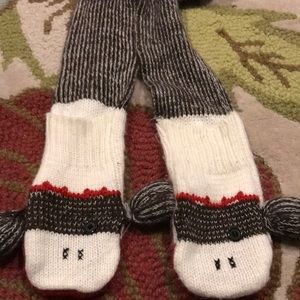 Sock monkey scarf